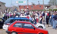 Le public à la fin du secteur pavé 13